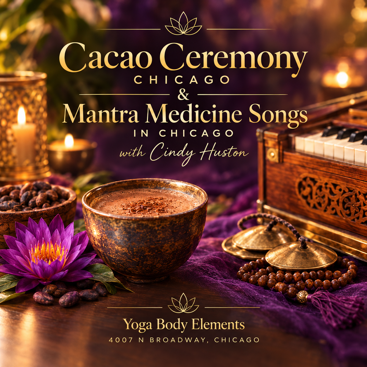 Cacao and Medicine Songs Cacao Ceremony Chicago Kirtan - Image 1