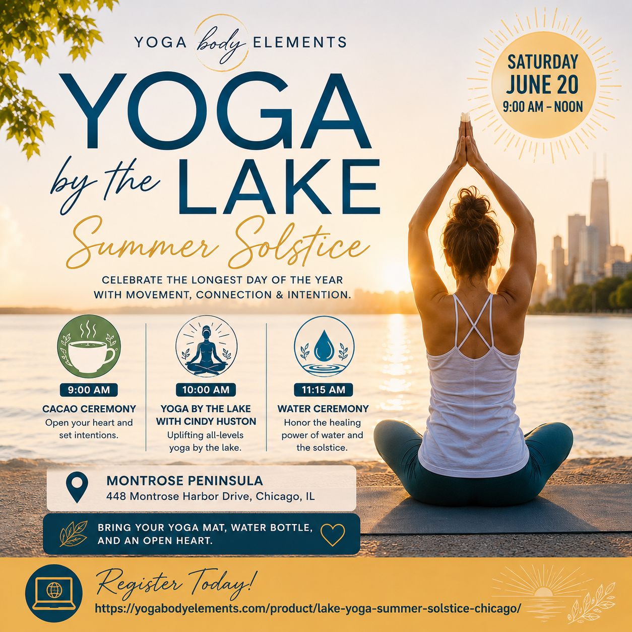 Yoga by the lake Summer Solstice 2 Yoga by the Lake Summer Solstice Chicago - Image 1