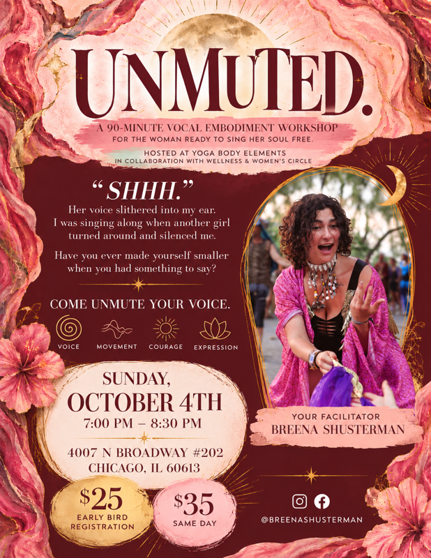 Unumted Promo October 2026 Unmuted-Vocal Embodiment |Yoga Body Elements - Image 1