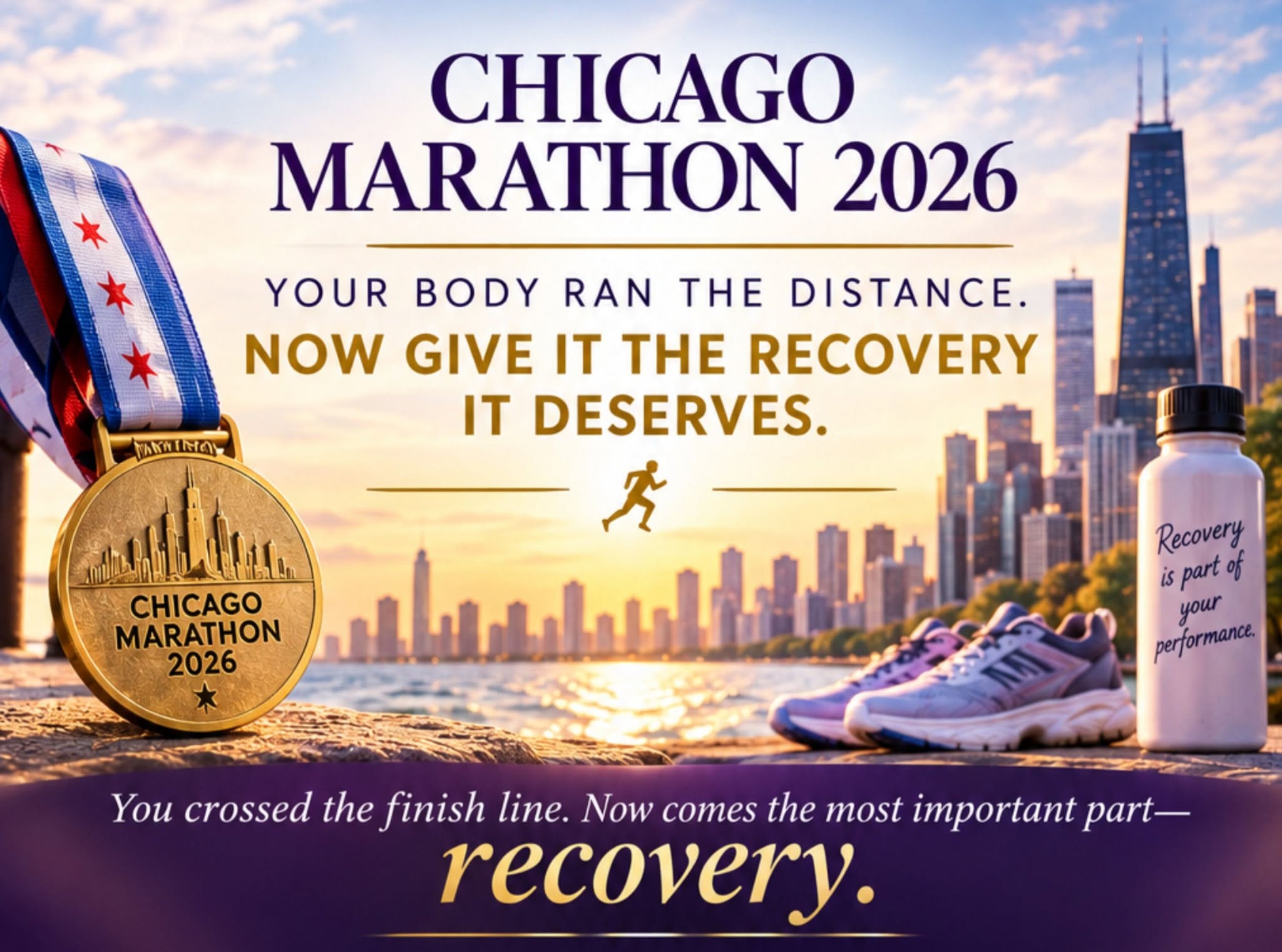 Chicago Marathon Recovery 2026 Chicago Marathon Massage Recovery + PEMF Therapy | Luxury Runner Recovery Chicago - Image 1